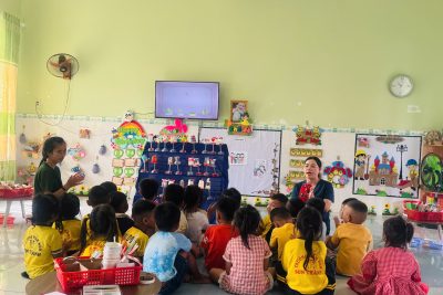 ✨ HOẠT ĐỘNG LÀM QUEN CHỮ CÁI E – Ê CỦA CÁC BÉ